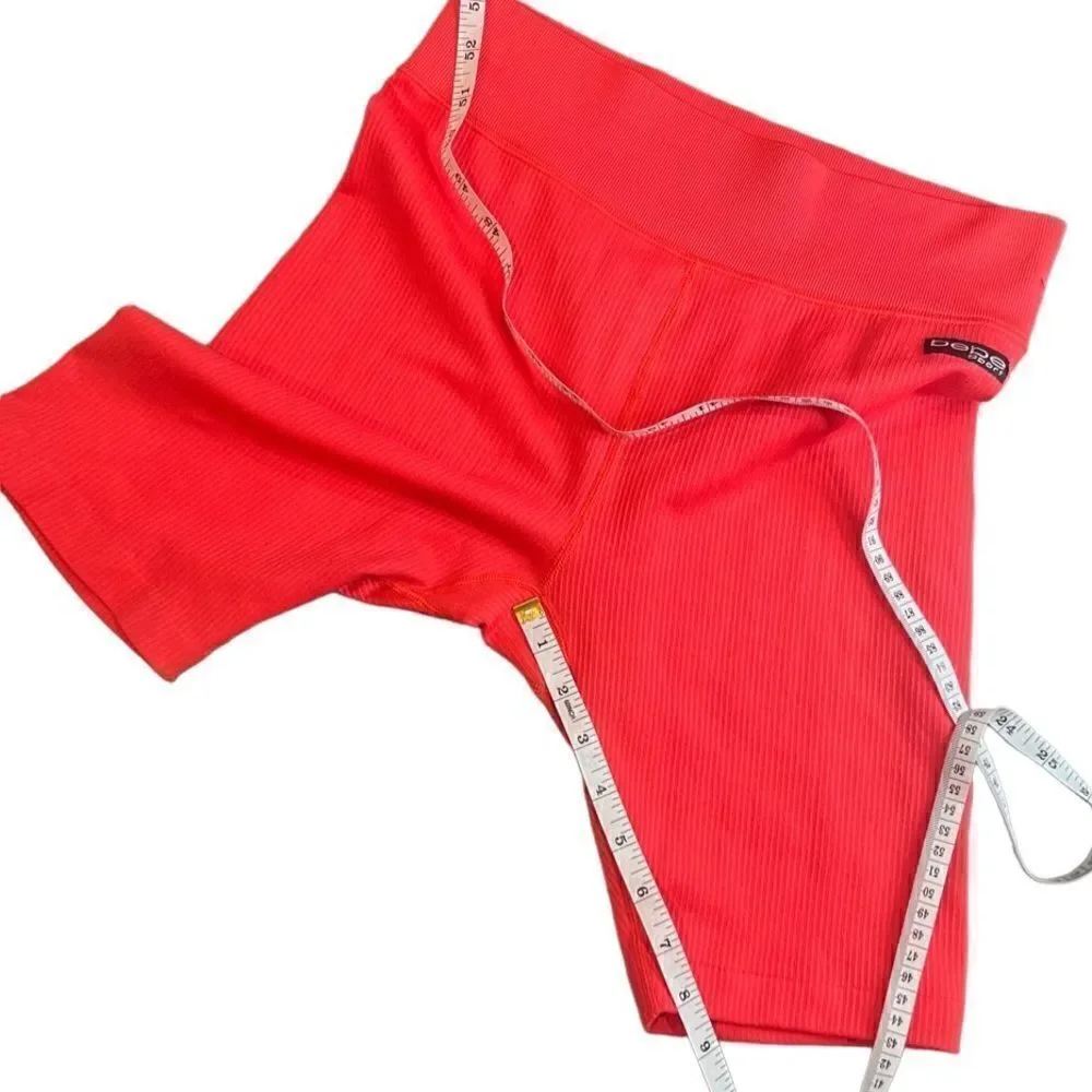 BeBe sport seamless athletic shorts bundle grey coral size medium